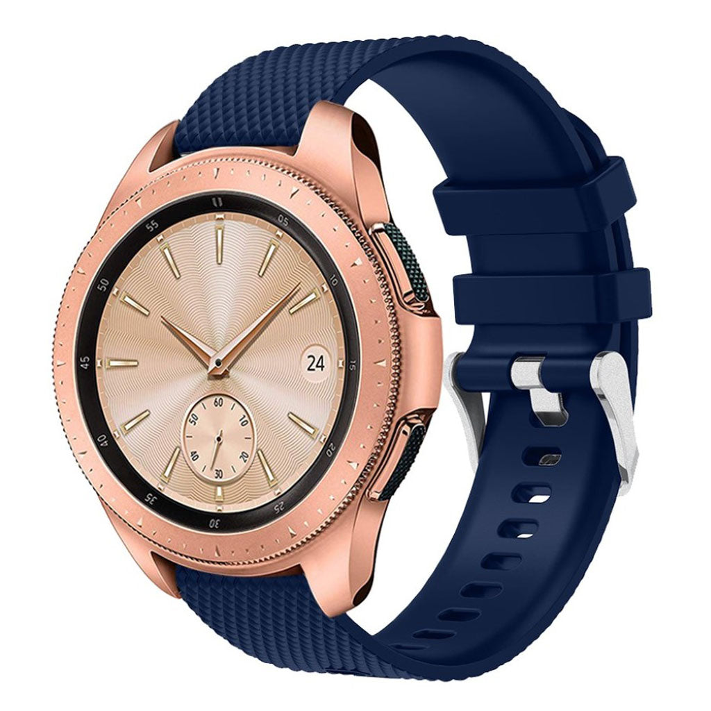 Super flot Samsung Galaxy Watch (42mm) Silikone Rem - Blå#serie_1