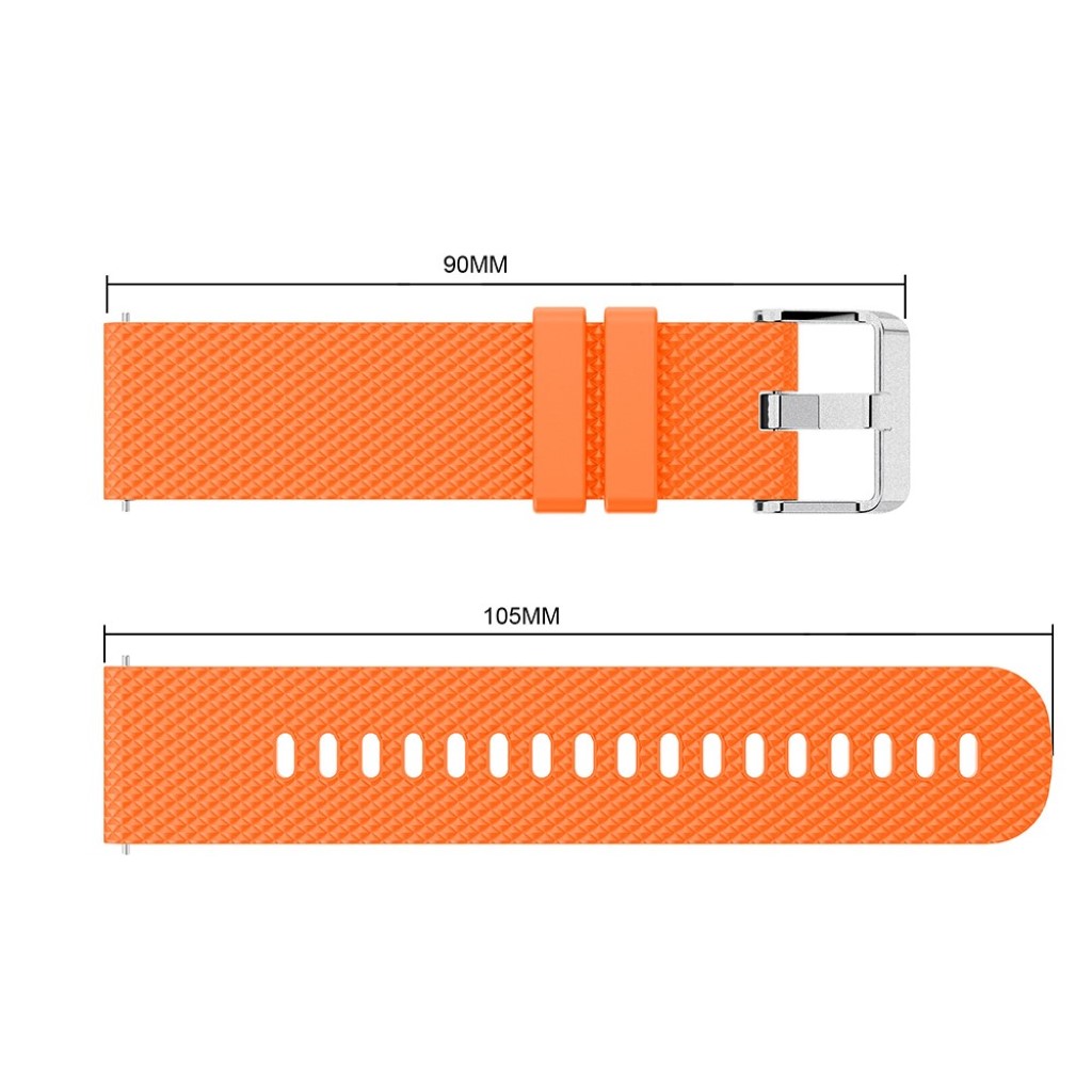 Super flot Samsung Galaxy Watch (42mm) Silikone Rem - Orange#serie_3
