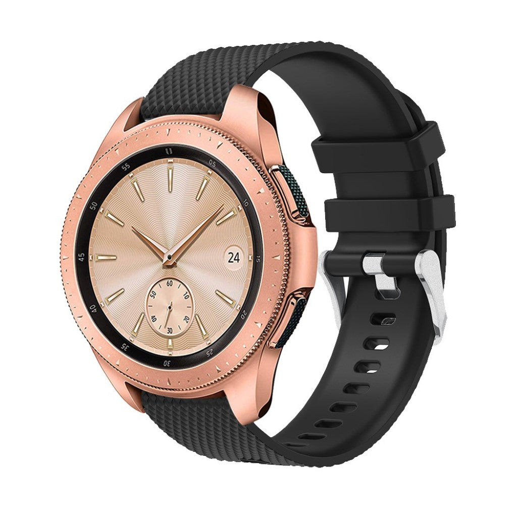 Super flot Samsung Galaxy Watch (42mm) Silikone Rem - Sort#serie_6
