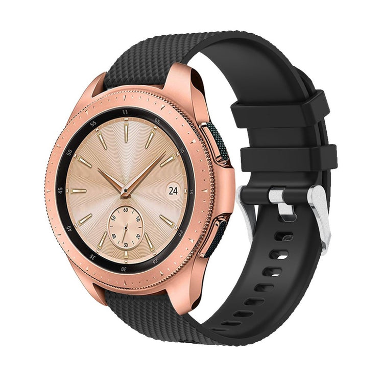 Super flot Samsung Galaxy Watch (42mm) Silikone Rem - Sort#serie_6