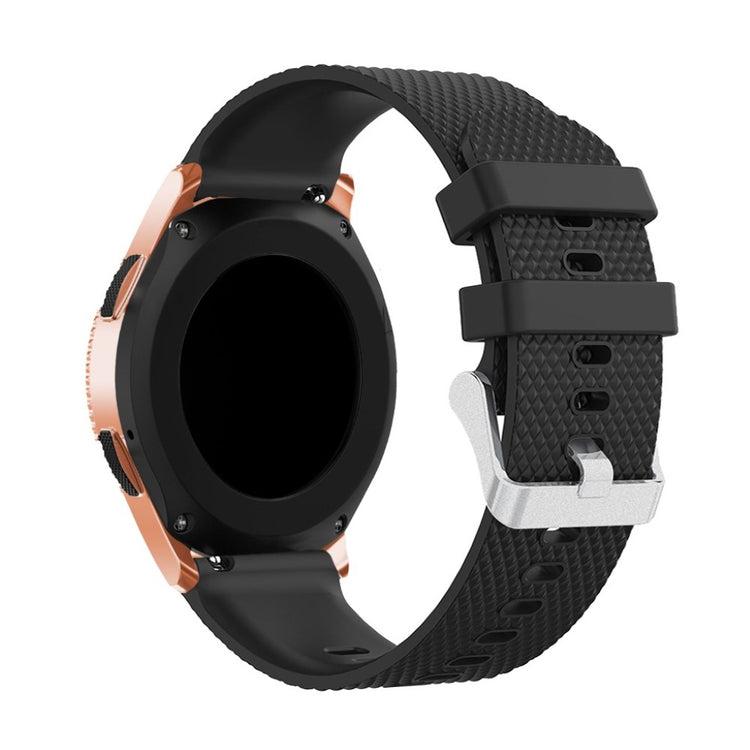 Super flot Samsung Galaxy Watch (42mm) Silikone Rem - Sort#serie_6