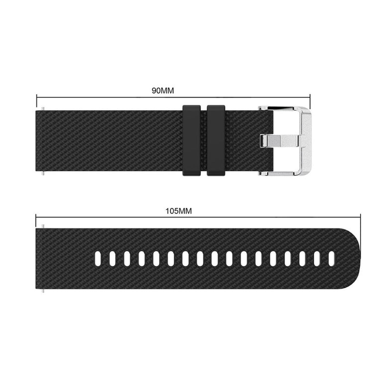 Super flot Samsung Galaxy Watch (42mm) Silikone Rem - Sort#serie_6