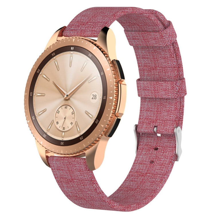 Rigtigt slidstærk Samsung Galaxy Watch (42mm) Nylon Rem - Pink#serie_4