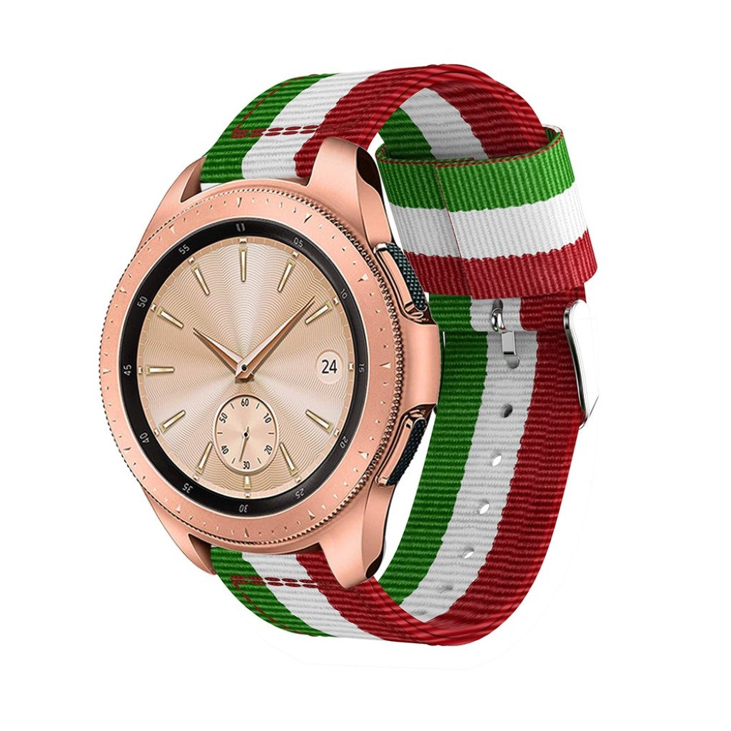Helt vildt hårdfør Samsung Galaxy Watch (42mm) Nylon Rem - Flerfarvet#serie_3