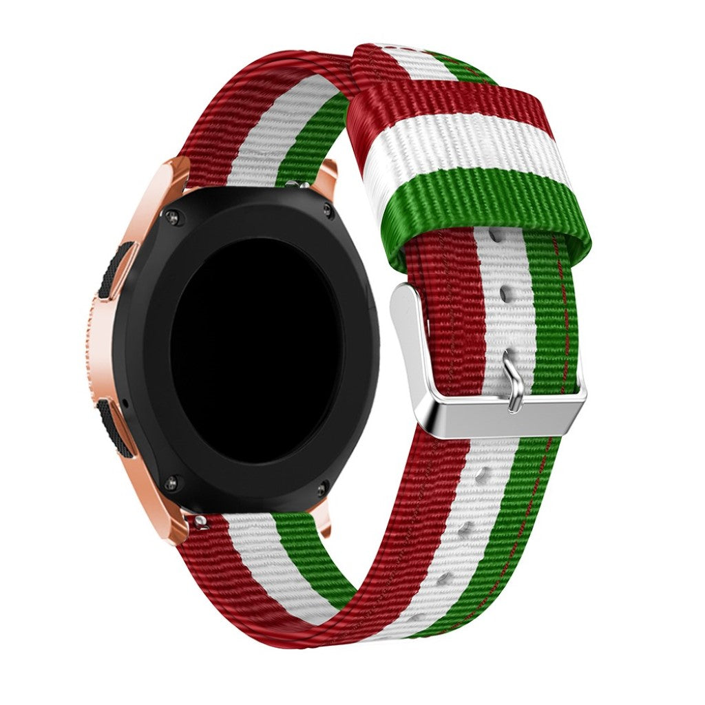 Helt vildt hårdfør Samsung Galaxy Watch (42mm) Nylon Rem - Flerfarvet#serie_3