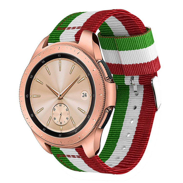 Helt vildt hårdfør Samsung Galaxy Watch (42mm) Nylon Rem - Flerfarvet#serie_3