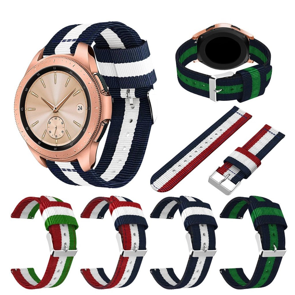 Helt vildt hårdfør Samsung Galaxy Watch (42mm) Nylon Rem - Flerfarvet#serie_4