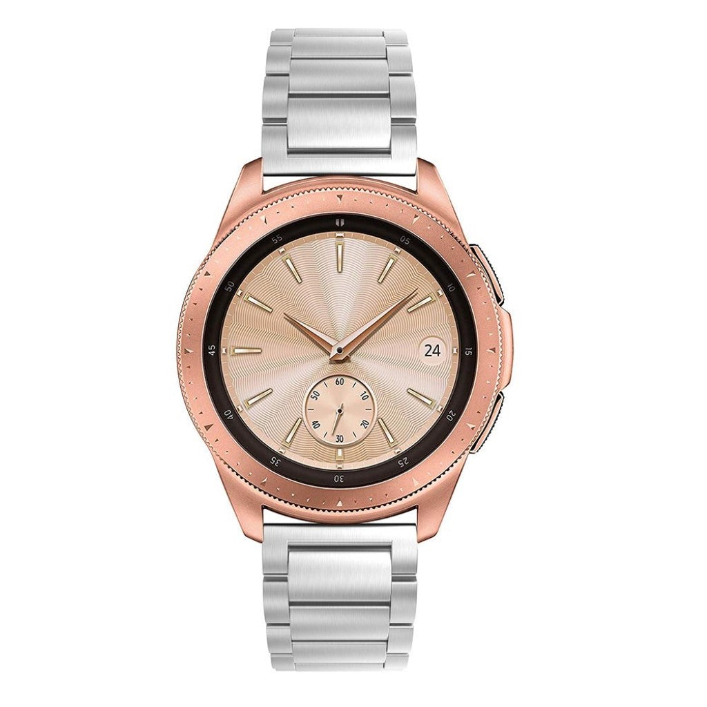 Vildt kønt Samsung Galaxy Watch (42mm) Metal Rem - Sølv#serie_181