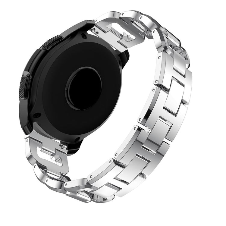 Smuk Samsung Galaxy Watch (42mm) Metal og Rhinsten Rem - Sølv#serie_2