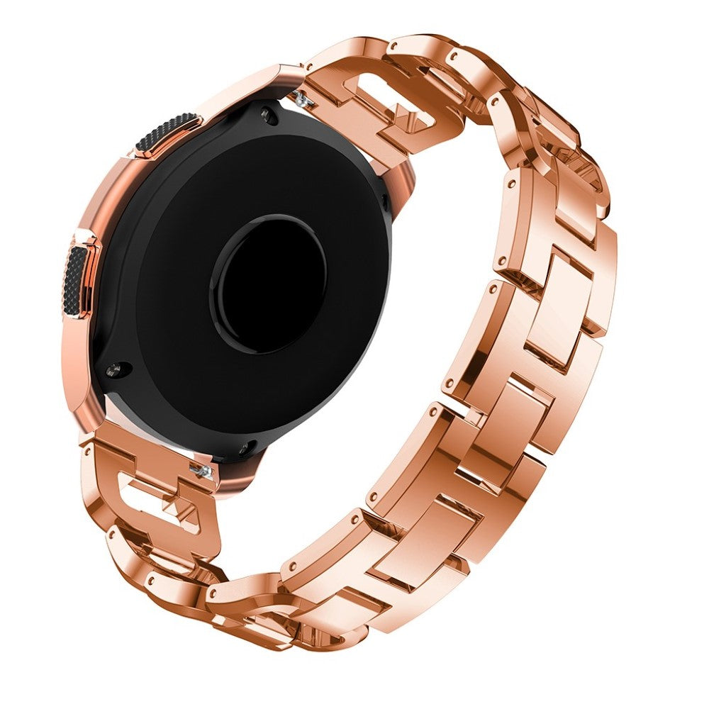 Smuk Samsung Galaxy Watch (42mm) Metal og Rhinsten Rem - Pink#serie_3