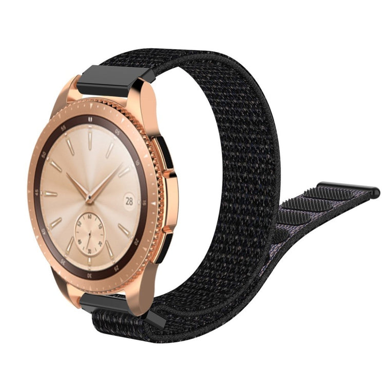 Holdbart Samsung Galaxy Watch (42mm) Nylon Rem - Sort#serie_1