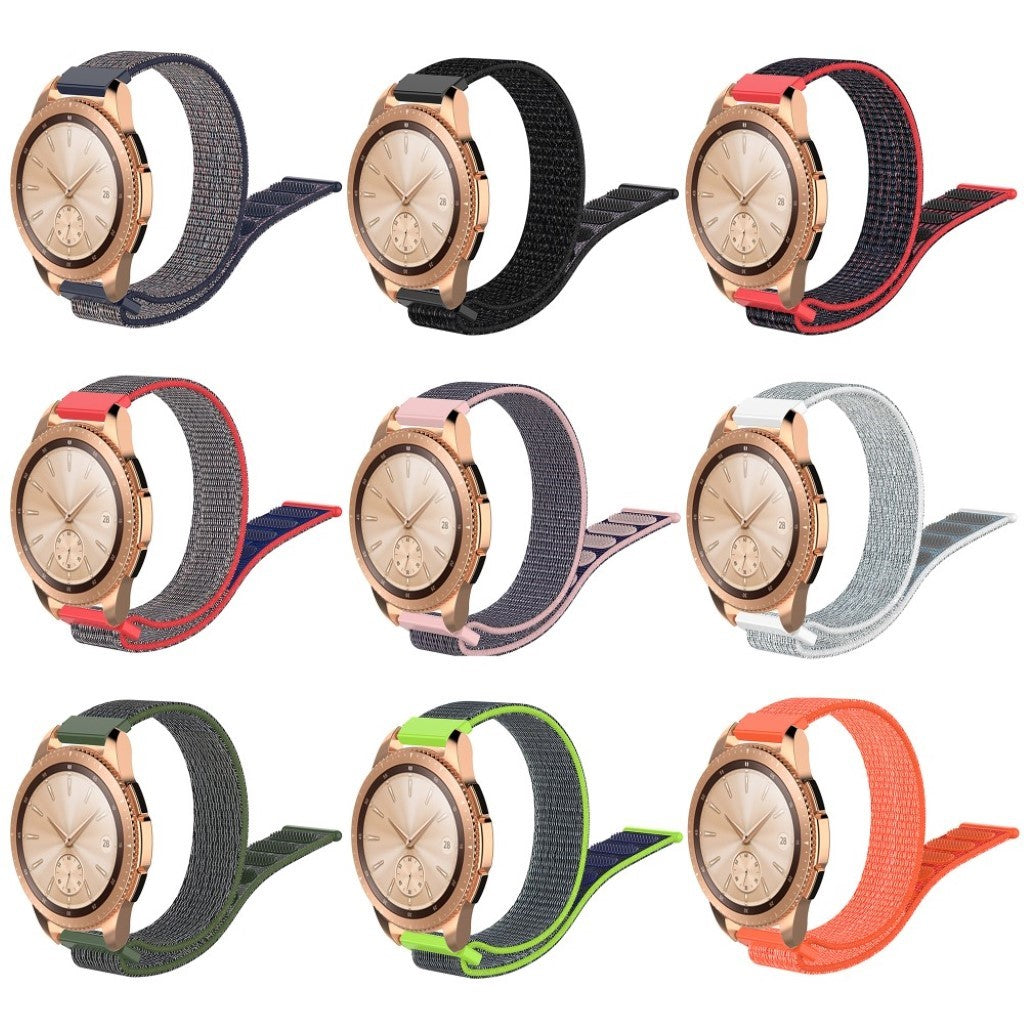 Holdbart Samsung Galaxy Watch (42mm) Nylon Rem - Sort#serie_1