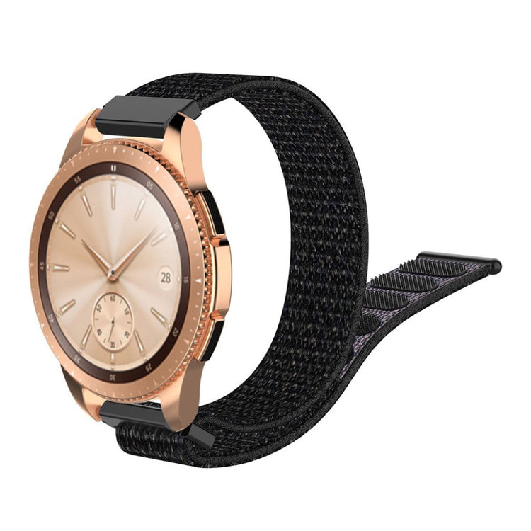 Holdbart Samsung Galaxy Watch (42mm) Nylon Rem - Sort#serie_1
