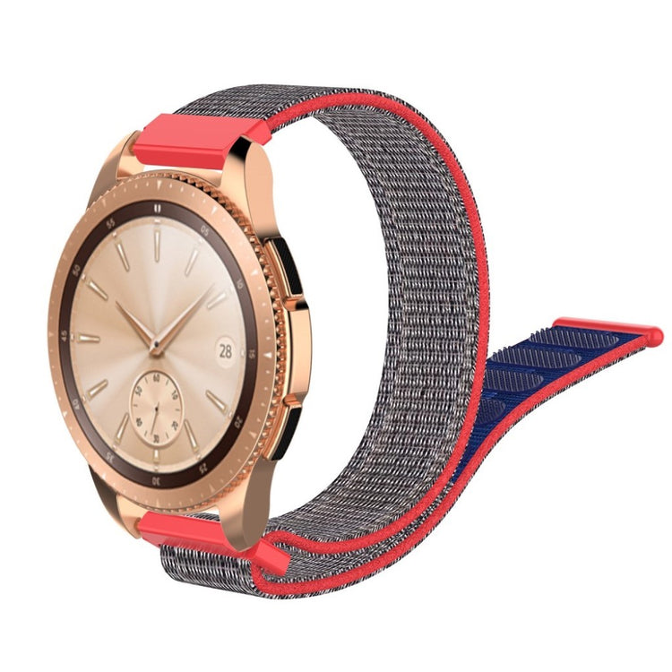 Holdbart Samsung Galaxy Watch (42mm) Nylon Rem - Rød#serie_4