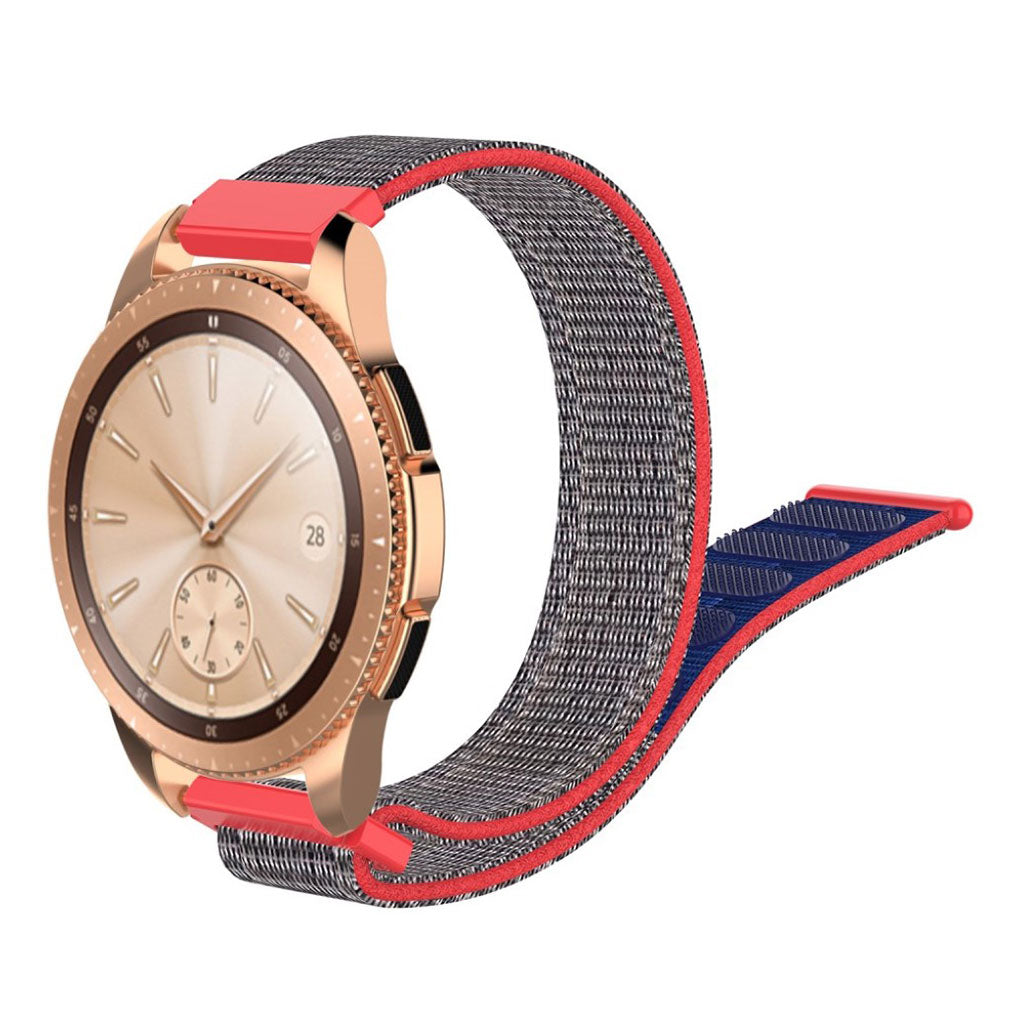 Holdbart Samsung Galaxy Watch (42mm) Nylon Rem - Rød#serie_4