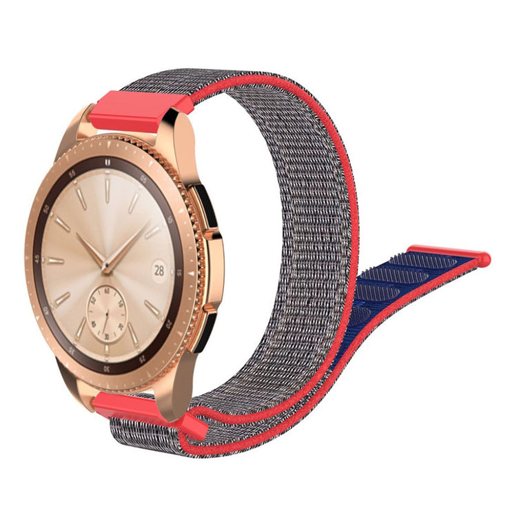 Holdbart Samsung Galaxy Watch (42mm) Nylon Rem - Rød#serie_4