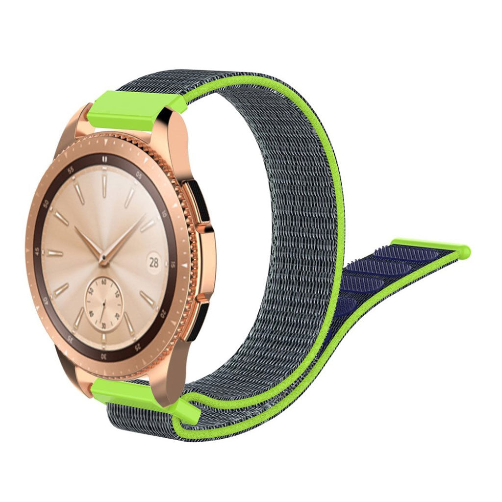 Holdbart Samsung Galaxy Watch (42mm) Nylon Rem - Grøn#serie_7