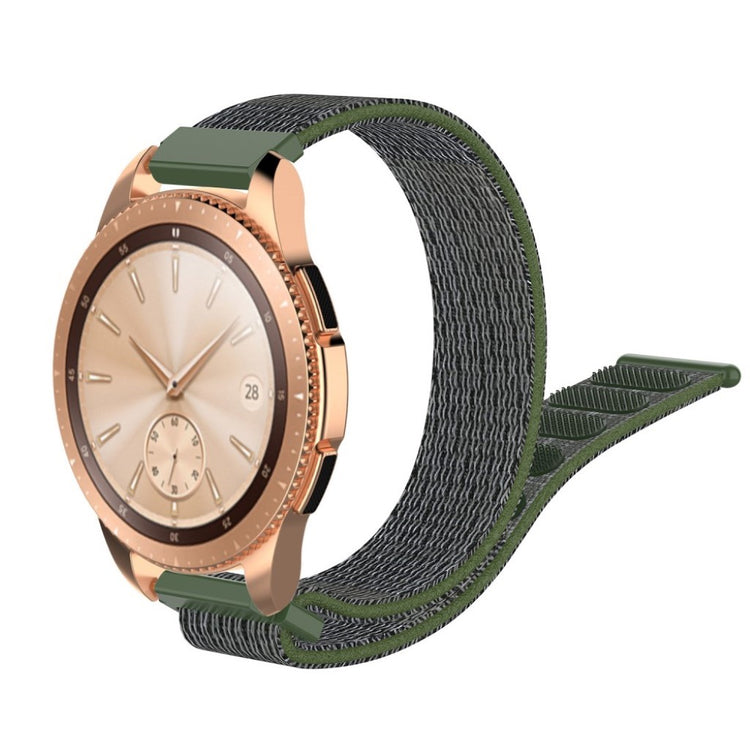 Holdbart Samsung Galaxy Watch (42mm) Nylon Rem - Grøn#serie_8