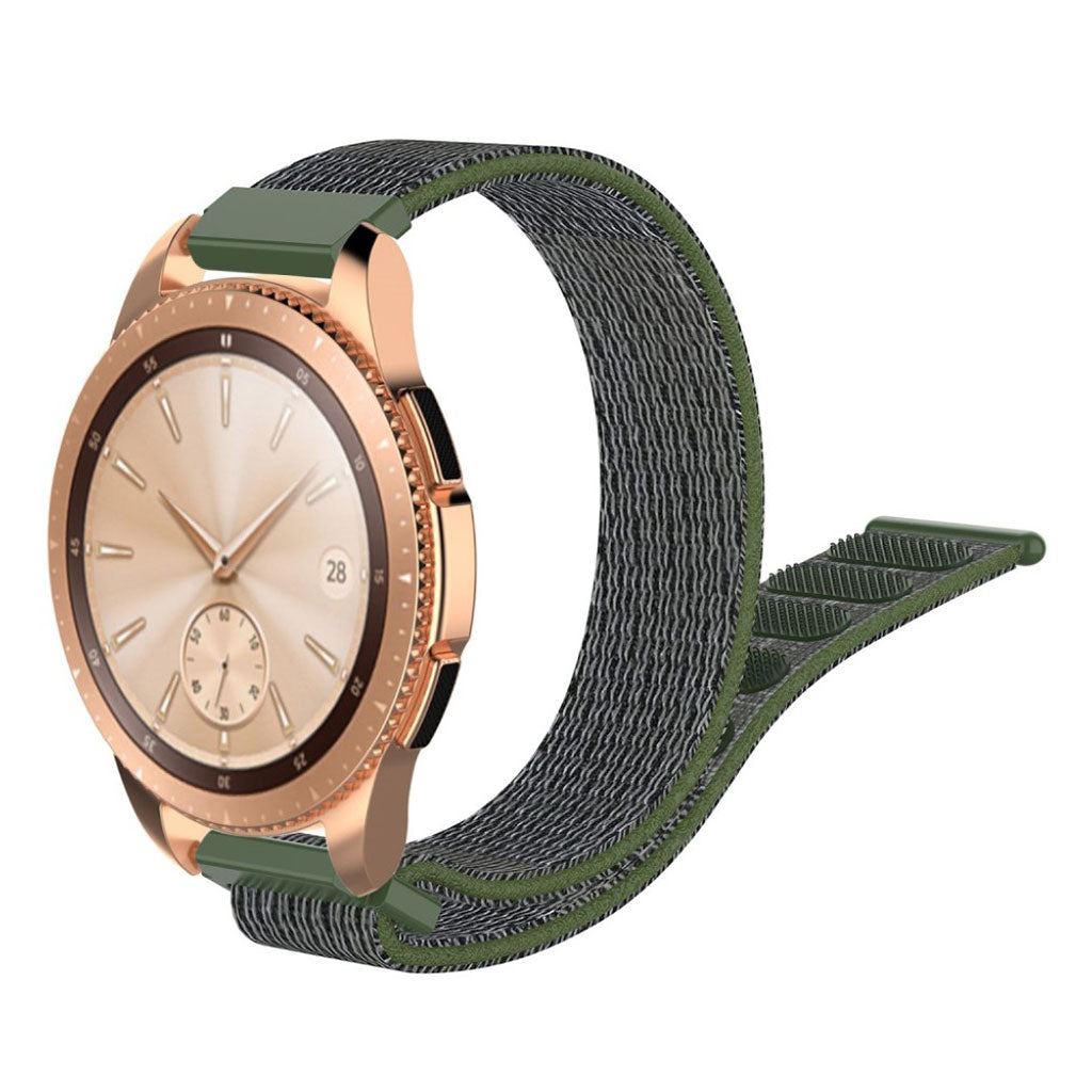 Holdbart Samsung Galaxy Watch (42mm) Nylon Rem - Grøn#serie_8