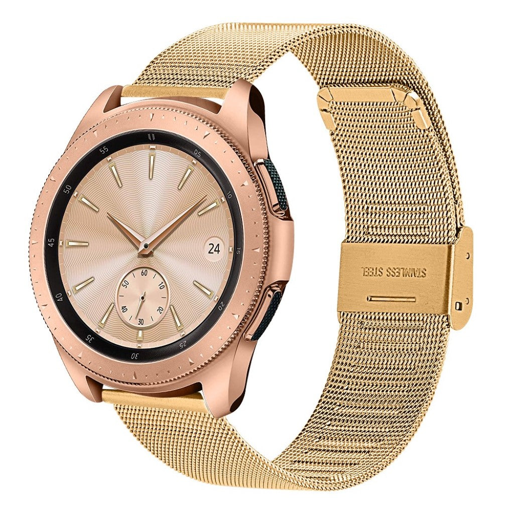 Fantastisk Samsung Galaxy Watch (42mm) Metal Rem - Guld#serie_2