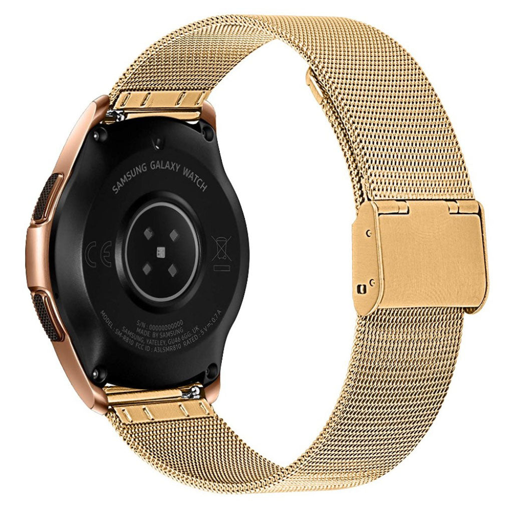 Fantastisk Samsung Galaxy Watch (42mm) Metal Rem - Guld#serie_2
