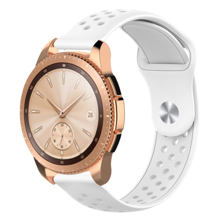 Rigtigt flot Samsung Galaxy Watch (42mm) Silikone Rem - Hvid#serie_2