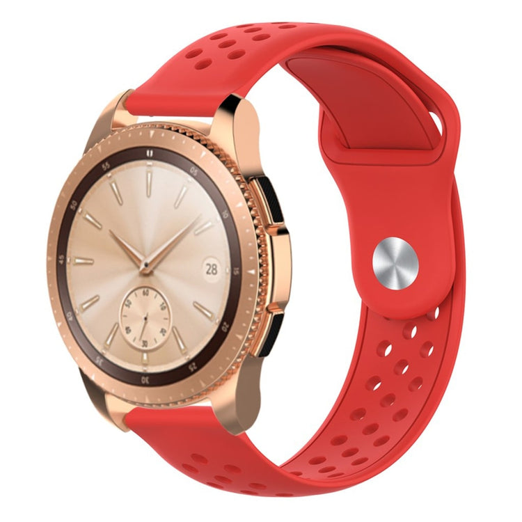 Rigtigt flot Samsung Galaxy Watch (42mm) Silikone Rem - Rød#serie_4