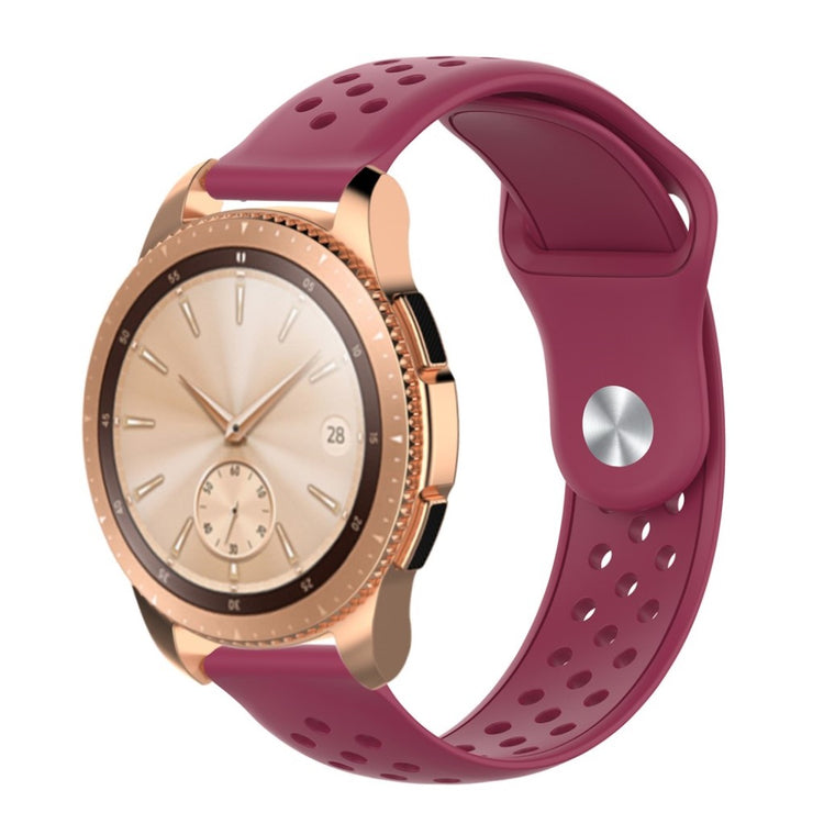 Rigtigt flot Samsung Galaxy Watch (42mm) Silikone Rem - Rød#serie_5