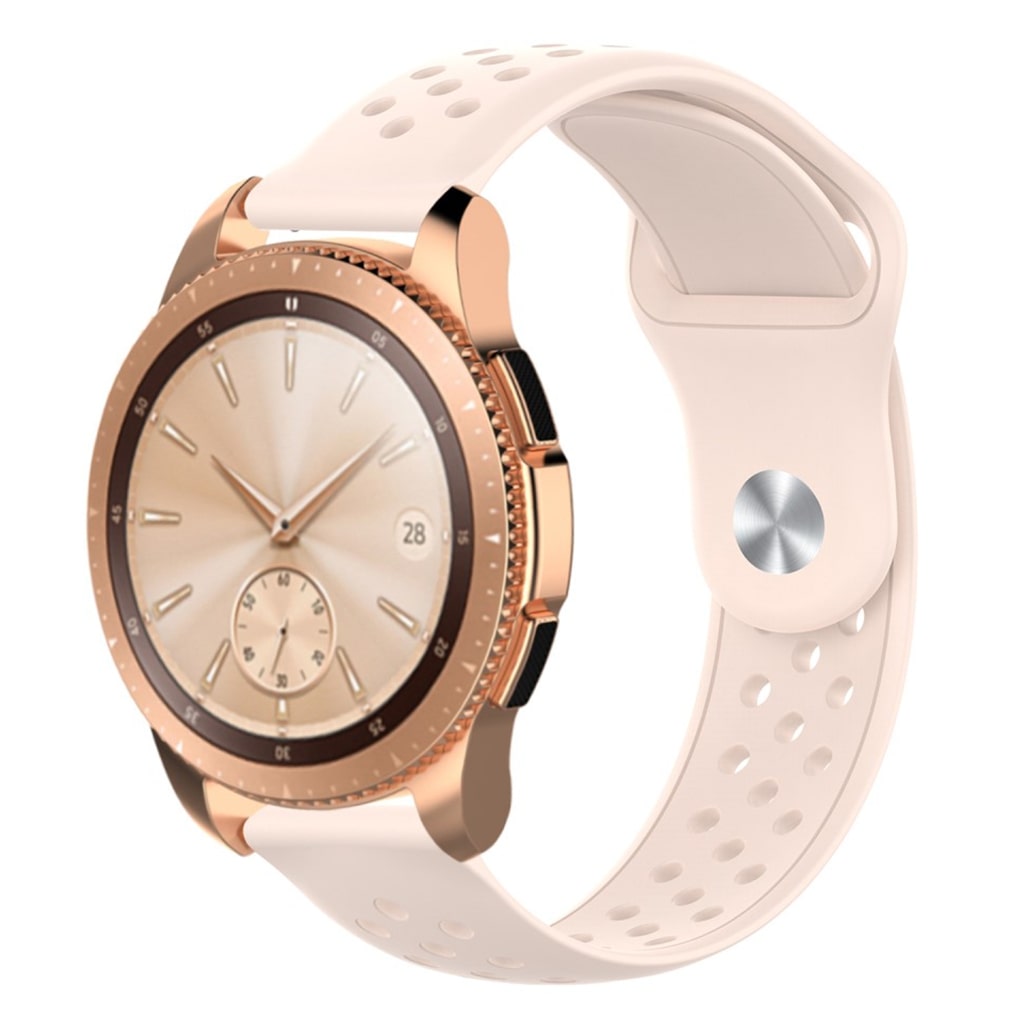Rigtigt flot Samsung Galaxy Watch (42mm) Silikone Rem - Pink#serie_6