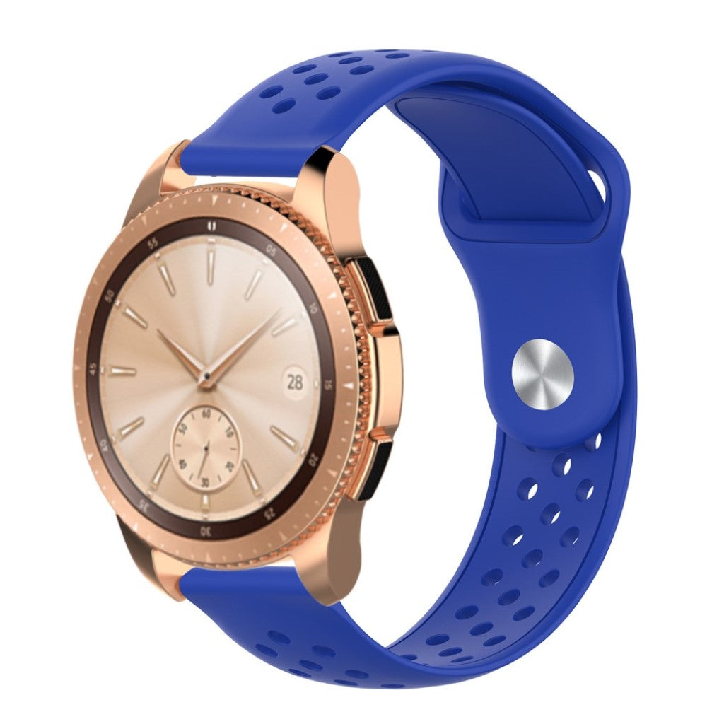 Rigtigt flot Samsung Galaxy Watch (42mm) Silikone Rem - Blå#serie_8