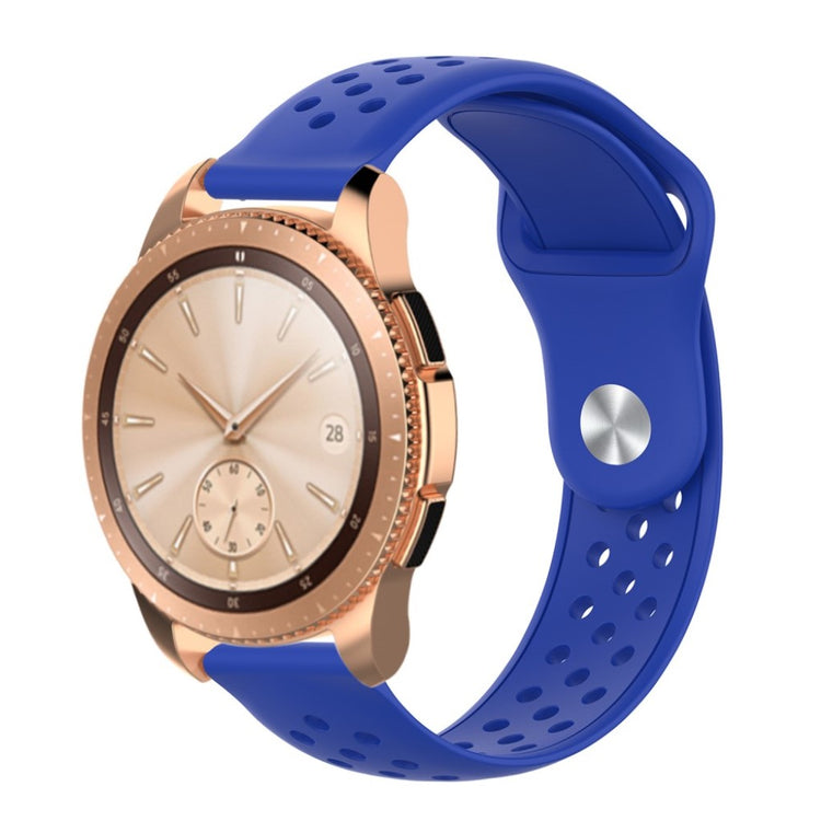 Rigtigt flot Samsung Galaxy Watch (42mm) Silikone Rem - Blå#serie_8