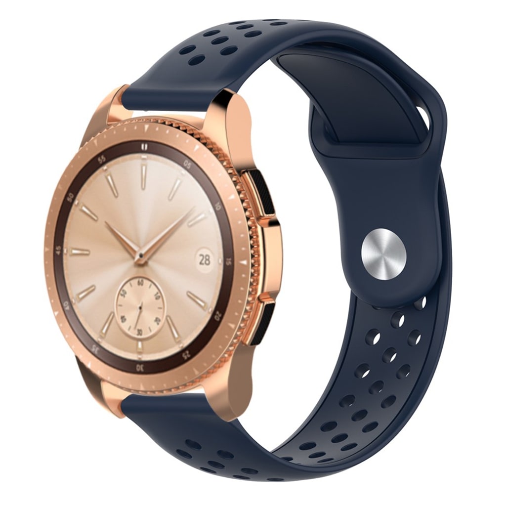 Rigtigt flot Samsung Galaxy Watch (42mm) Silikone Rem - Blå#serie_9