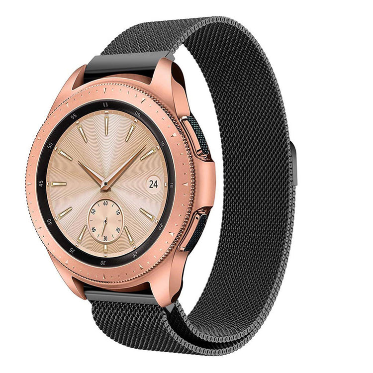 Rigtigt flot Samsung Galaxy Watch (42mm) Metal Rem - Sort#serie_1