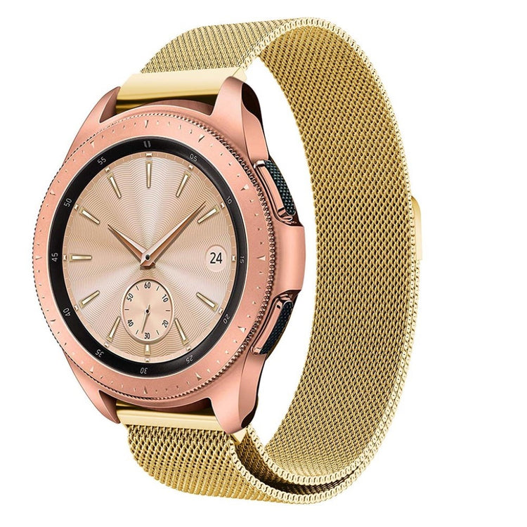 Rigtigt flot Samsung Galaxy Watch (42mm) Metal Rem - Guld#serie_3