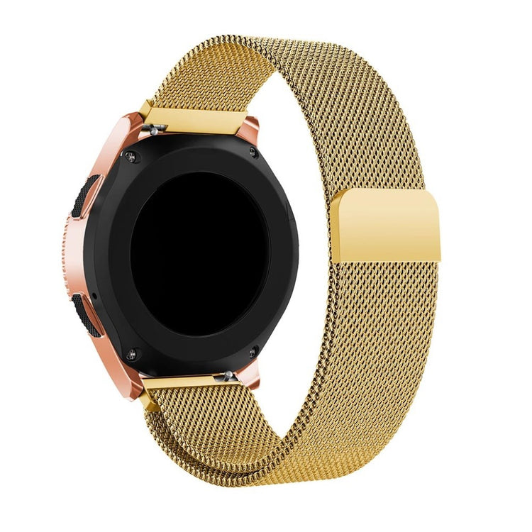 Rigtigt flot Samsung Galaxy Watch (42mm) Metal Rem - Guld#serie_3