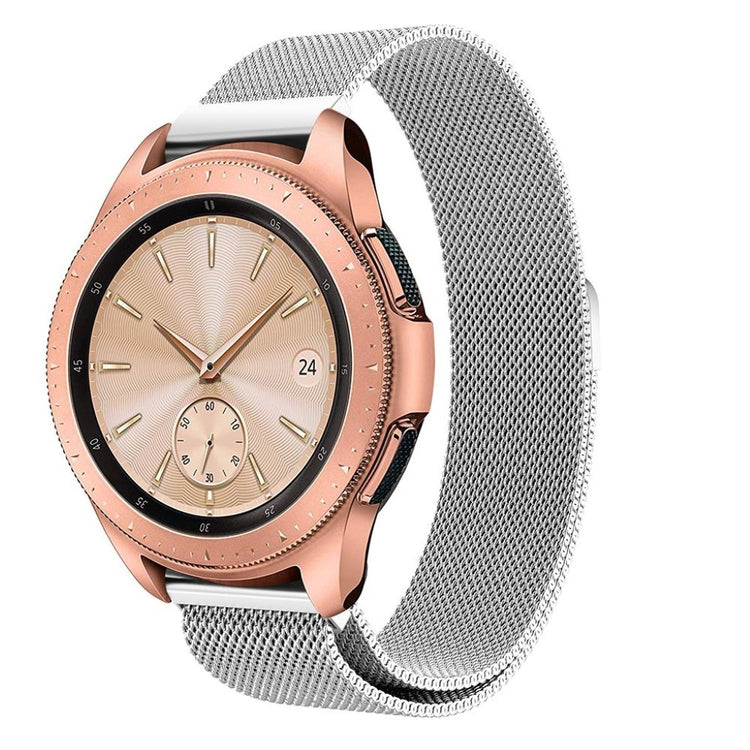 Rigtigt flot Samsung Galaxy Watch (42mm) Metal Rem - Sølv#serie_5