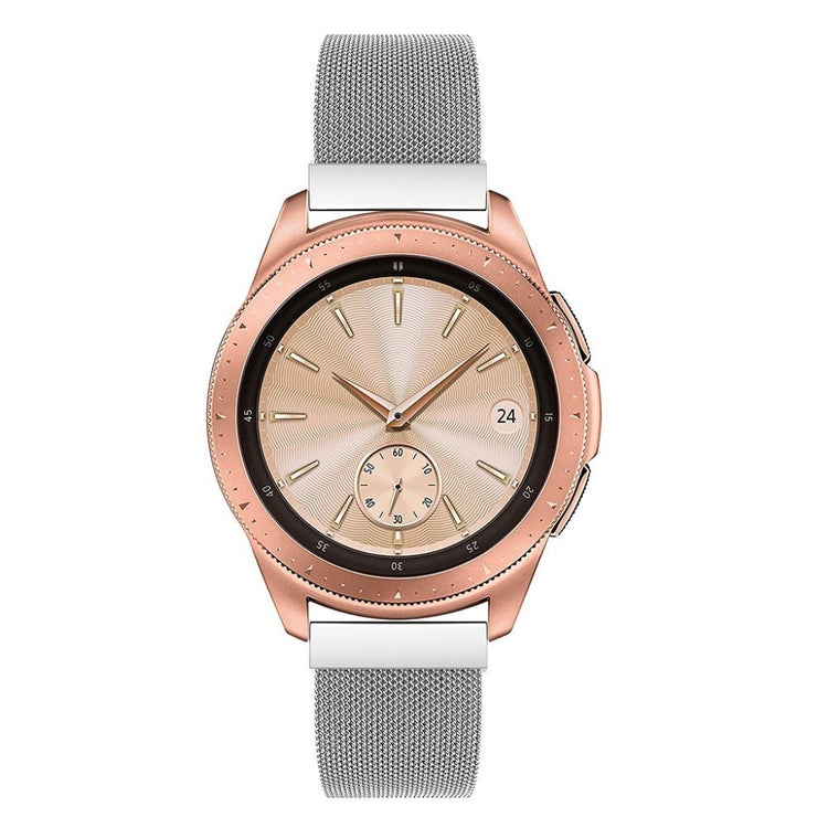 Rigtigt flot Samsung Galaxy Watch (42mm) Metal Rem - Sølv#serie_5