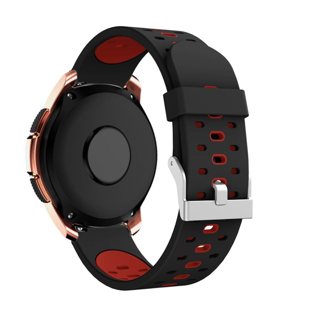 Komfortabel Samsung Galaxy Watch (42mm) Silikone Rem - Sort#serie_3