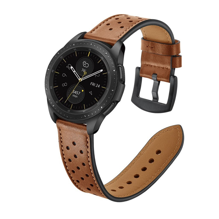 Vildt kønt Samsung Galaxy Watch (42mm) Ægte læder Rem - Brun#serie_1