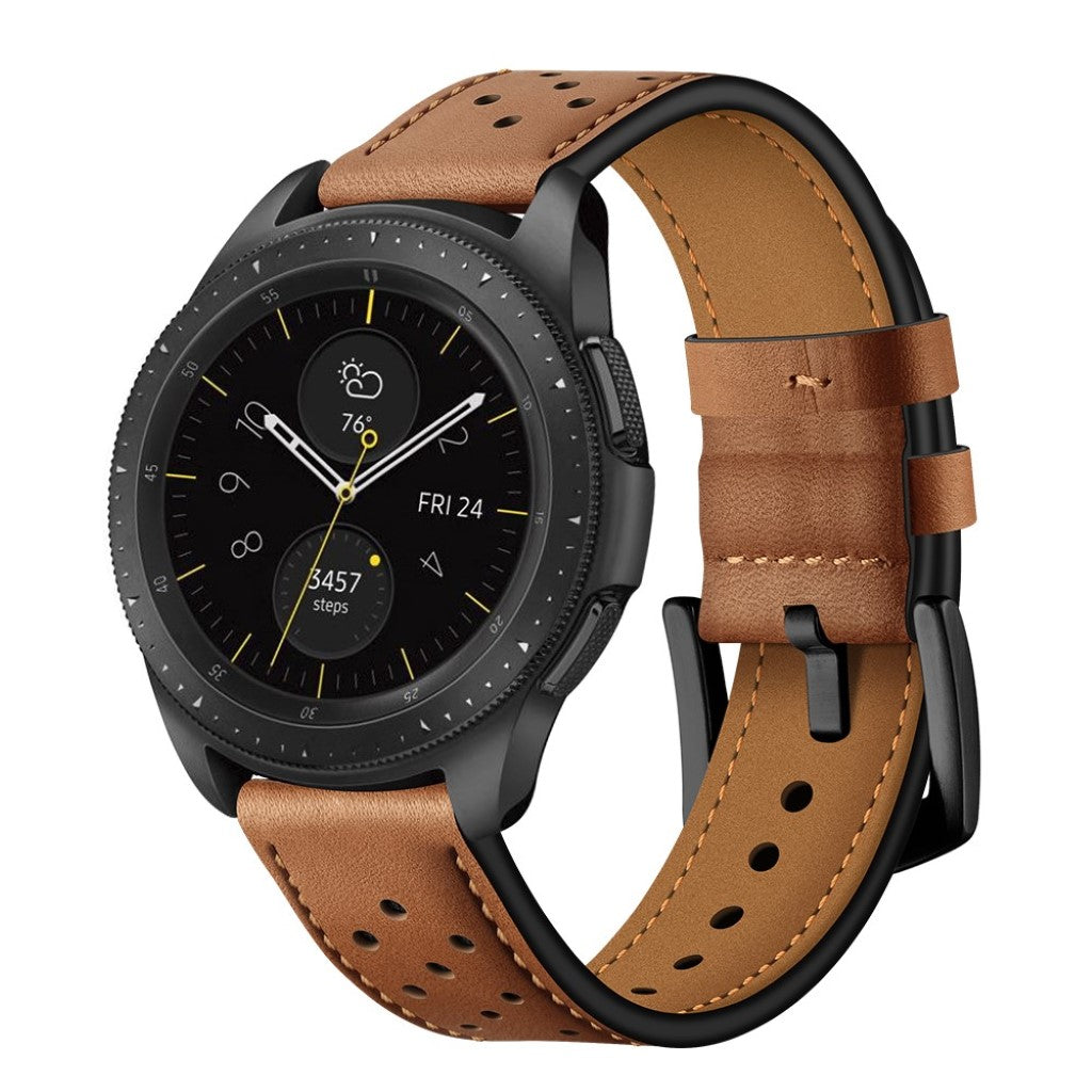 Vildt kønt Samsung Galaxy Watch (42mm) Ægte læder Rem - Brun#serie_1