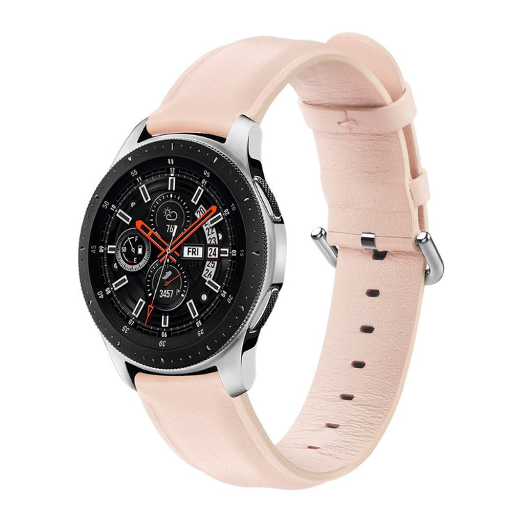 Rigtigt elegant Samsung Galaxy Watch (42mm) Ægte læder Rem - Pink#serie_4