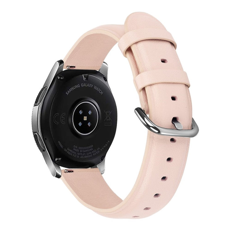 Rigtigt elegant Samsung Galaxy Watch (42mm) Ægte læder Rem - Pink#serie_4