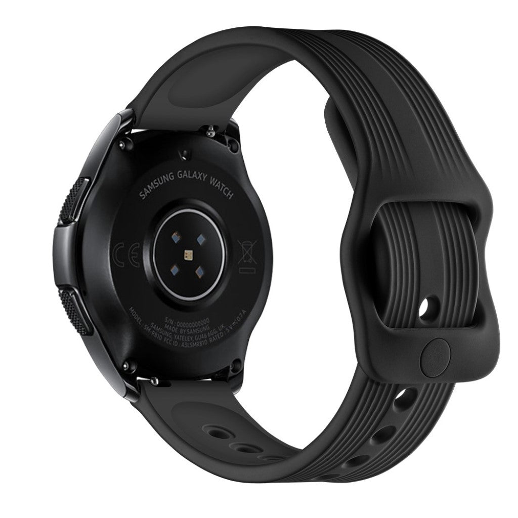 Rigtigt sejt Samsung Galaxy Watch (42mm) Silikone Rem - Sort#serie_1