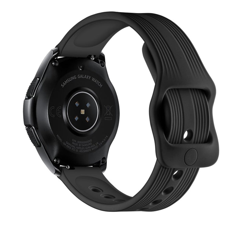 Rigtigt sejt Samsung Galaxy Watch (42mm) Silikone Rem - Sort#serie_1