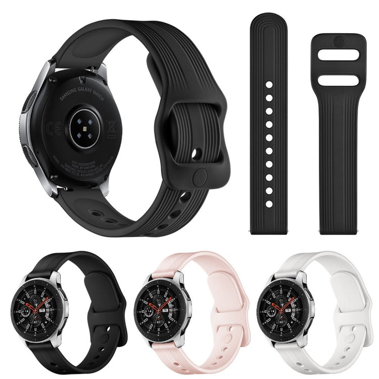 Rigtigt sejt Samsung Galaxy Watch (42mm) Silikone Rem - Sort#serie_1