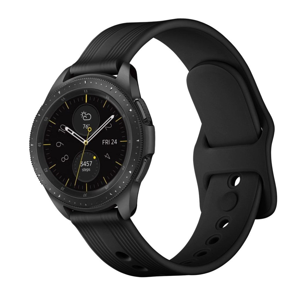 Rigtigt sejt Samsung Galaxy Watch (42mm) Silikone Rem - Sort#serie_1