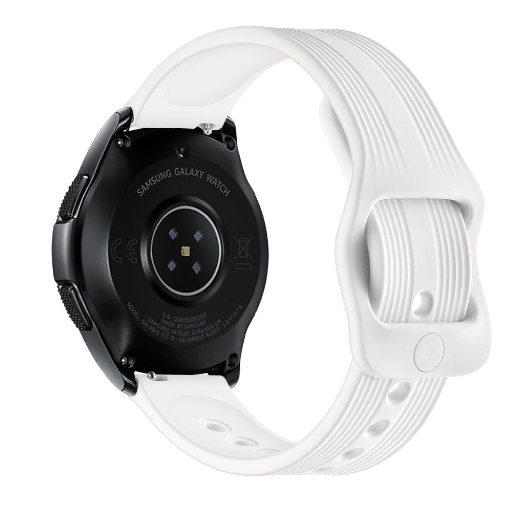 Rigtigt sejt Samsung Galaxy Watch (42mm) Silikone Rem - Hvid#serie_2