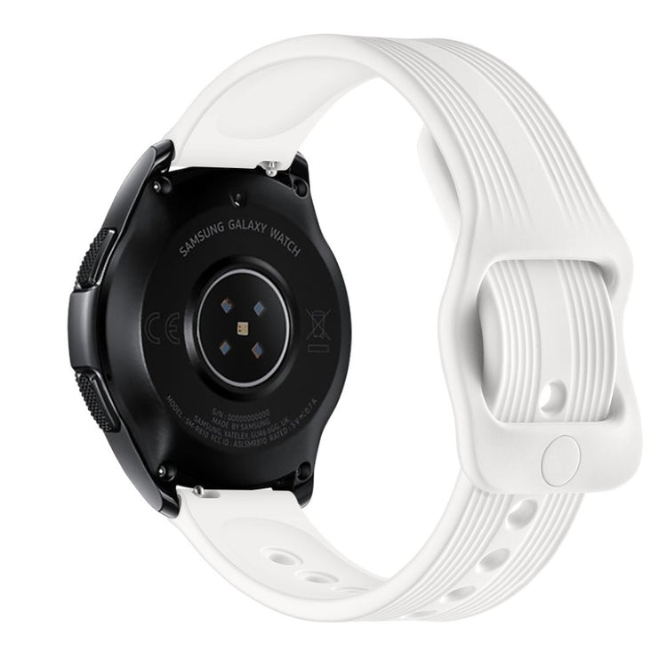 Rigtigt sejt Samsung Galaxy Watch (42mm) Silikone Rem - Hvid#serie_2
