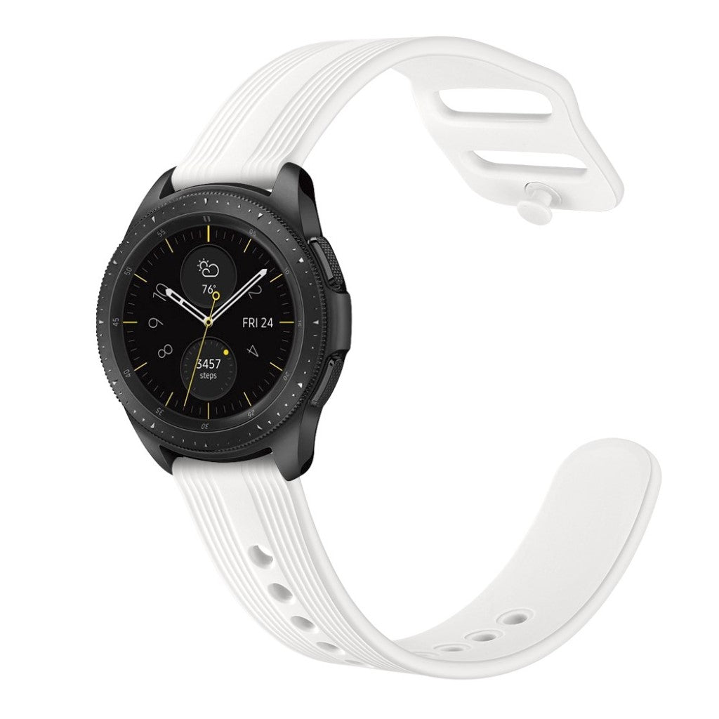 Rigtigt sejt Samsung Galaxy Watch (42mm) Silikone Rem - Hvid#serie_2