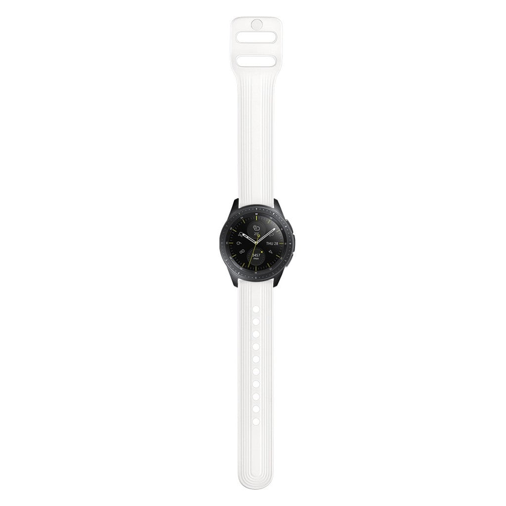 Rigtigt sejt Samsung Galaxy Watch (42mm) Silikone Rem - Hvid#serie_2